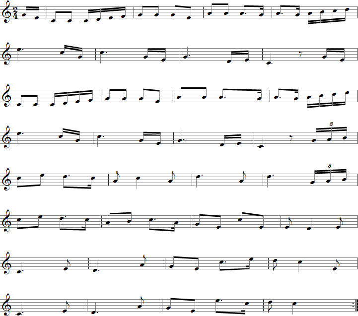 Dixie Sheet Music for Recorder